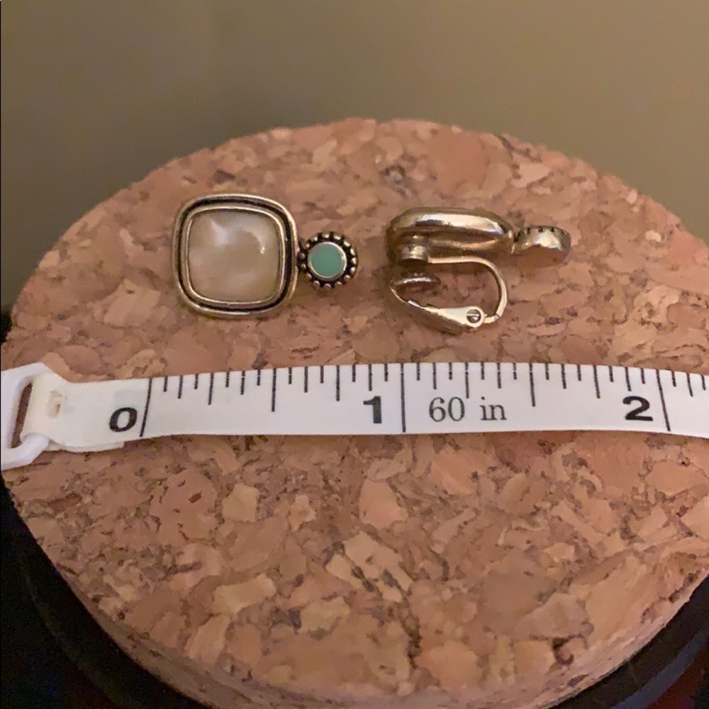 Vintage Gold Plated Clip On Earrings